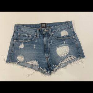BDG cheeky ripped jean shorts